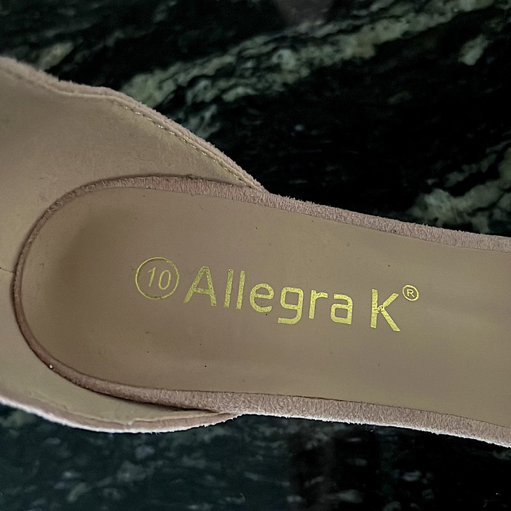 NWOB Allegra K Chunky Heel Ankle Strap Sandals - Picture 14 of 16